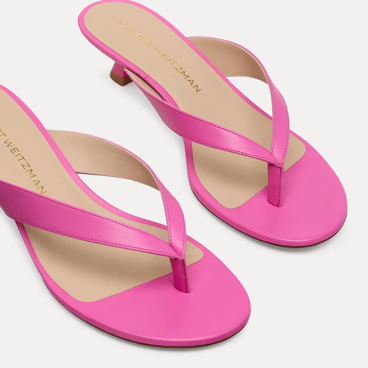Rio Sleek Thong Sandal 35 - Sunset Pink Leather
