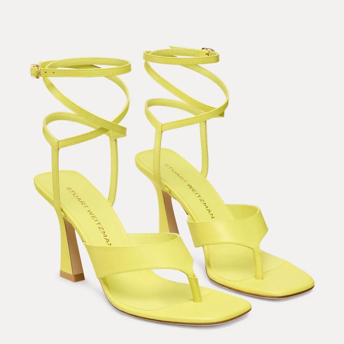Vinnie Wrap Thong Sandal 85 - Citrine Leather