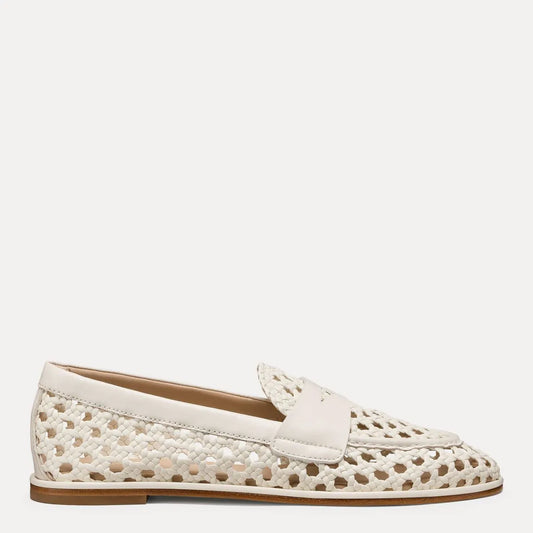 Spencer Woven Loafer - Cream Woven Leather