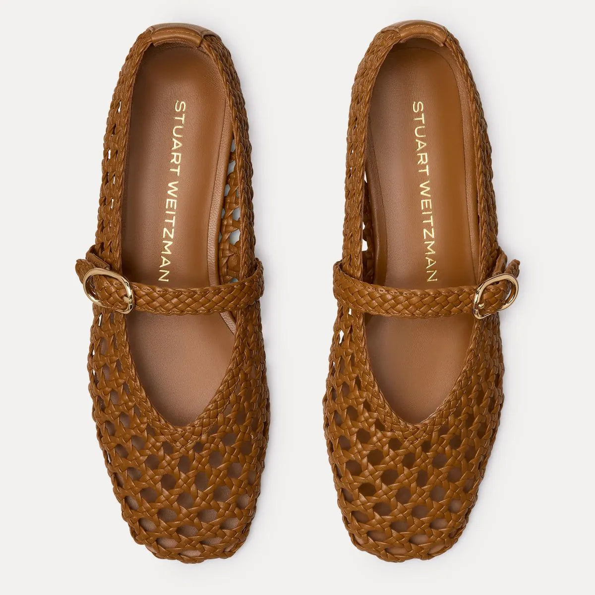 Prim Woven Mary Jane Flat - Boho Tan Woven Leather