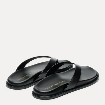 Marykate Thong Sandal - Black Leather