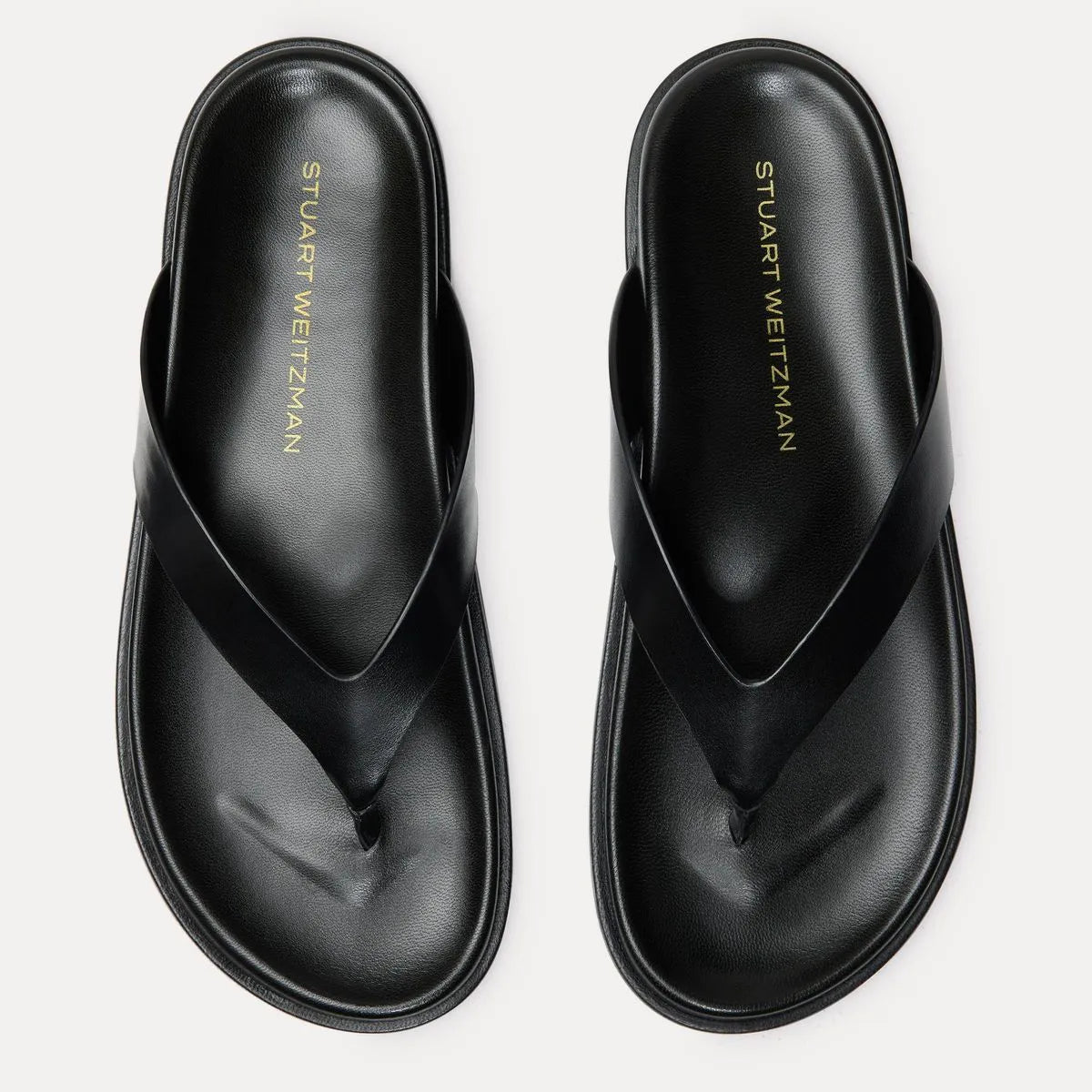Marykate Thong Sandal - Black Leather
