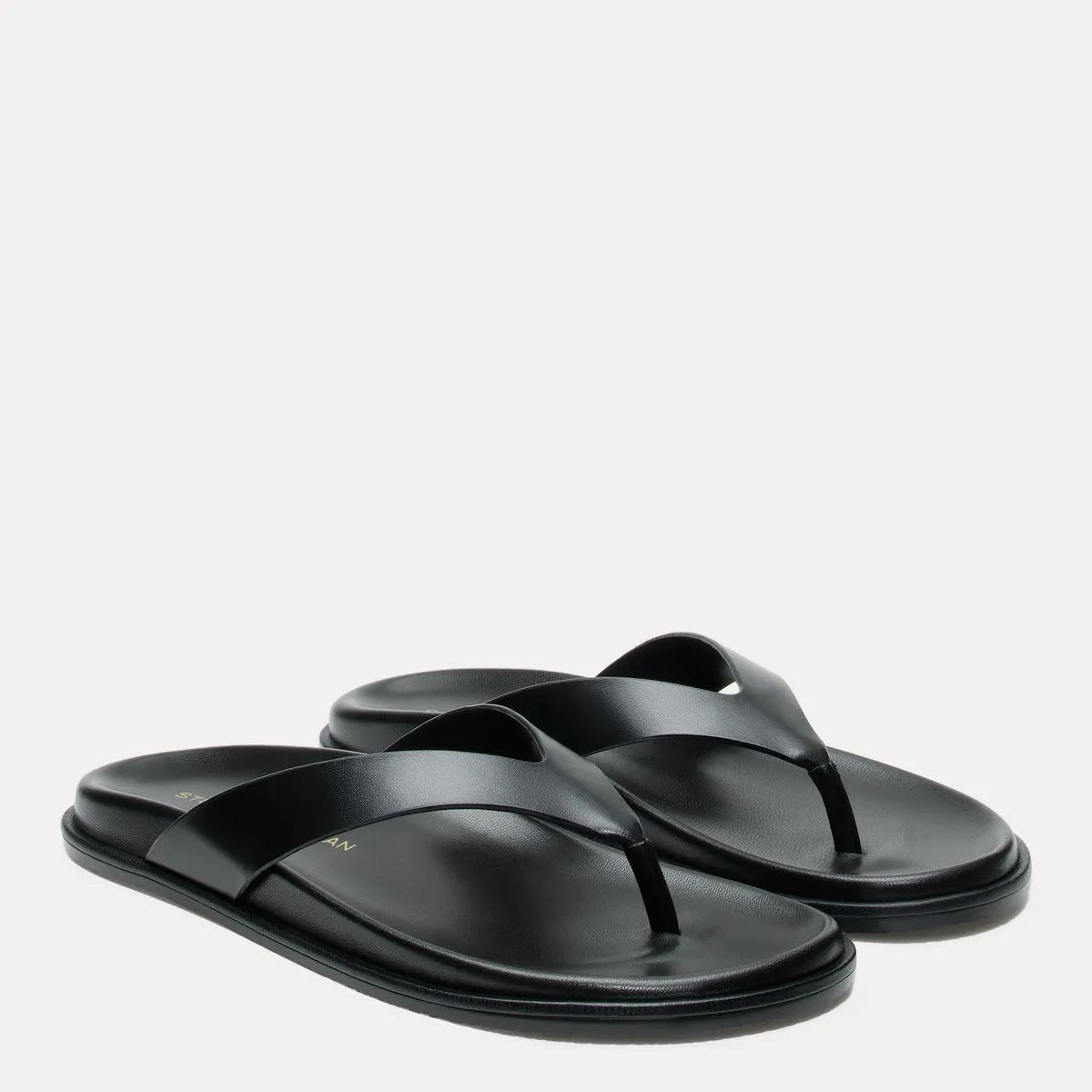 Marykate Thong Sandal - Black Leather