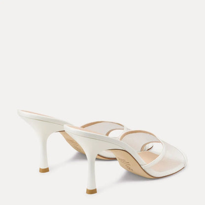 Bareitall Slide Sandal 85 - White Mesh & Leather