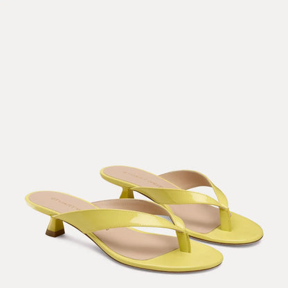 Rio Sleek Thong Sandal 35 - Citrine Patent Leather