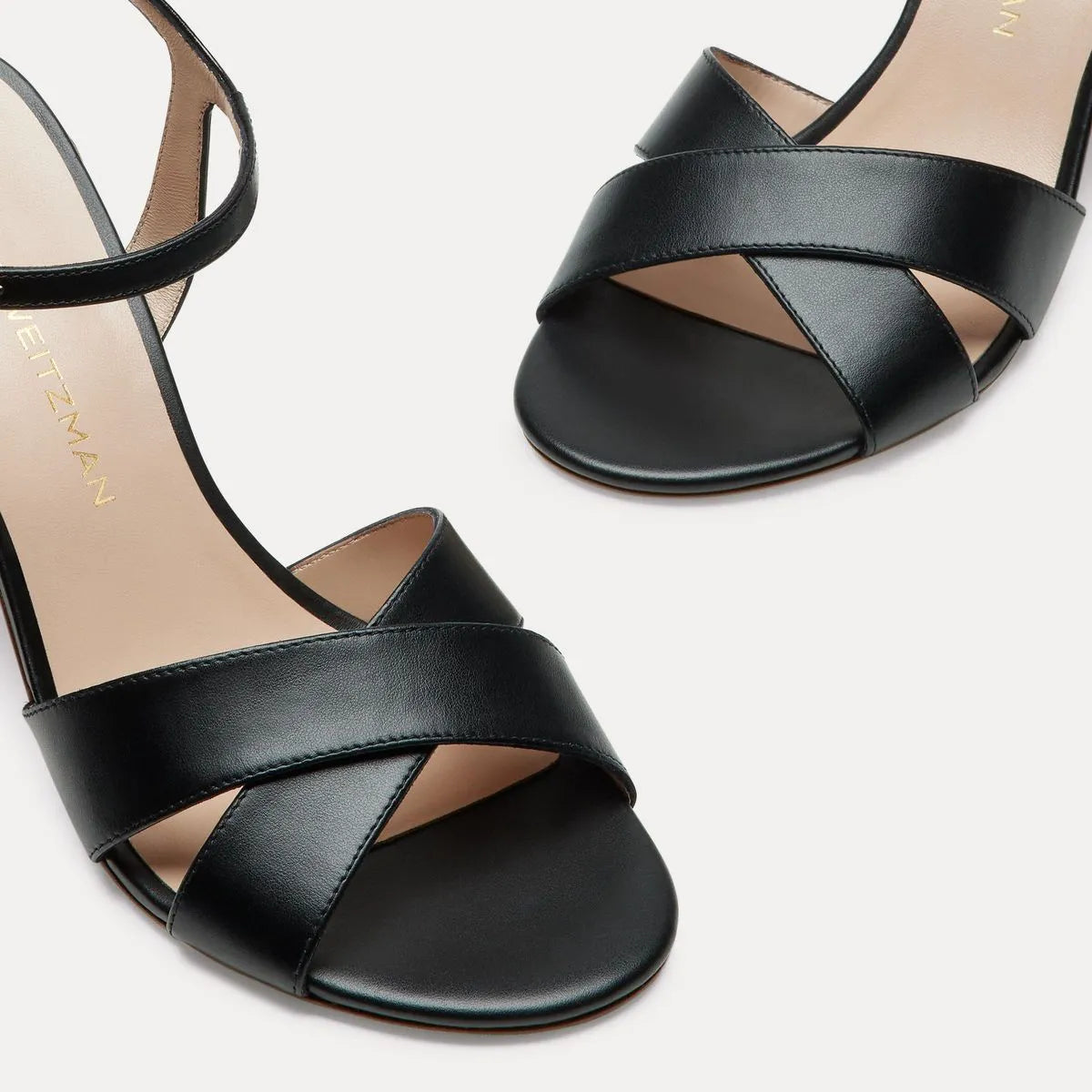 Alyssa Block-Heel Sandal 85 - Black Leather