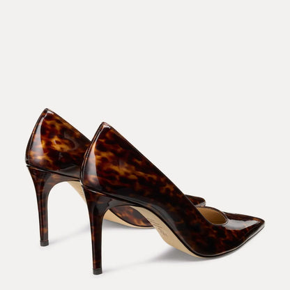 Stuart Power Pump 85 - Brown Tortoise-Print Leather