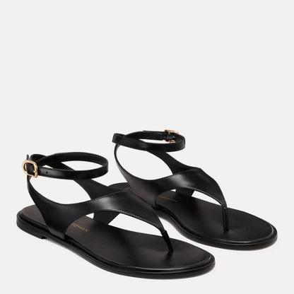 Marley Thong Sandal - Black Leather