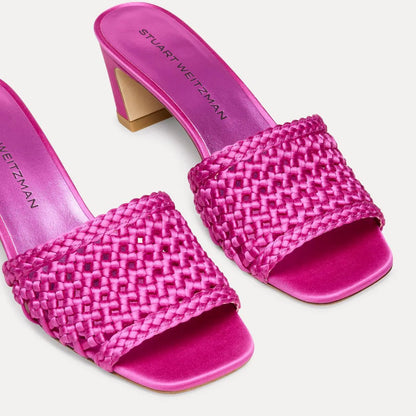 Marina Slide Sandal 50 - Sunset Pink Satin