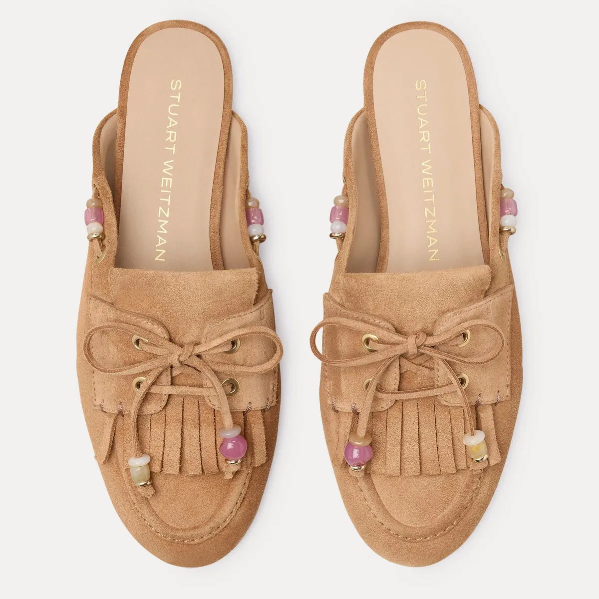 Majorca Tinsley Flat Mule - Camel Suede