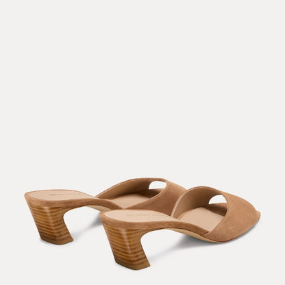 Stassi Slide Sandal 50 - Camel Suede