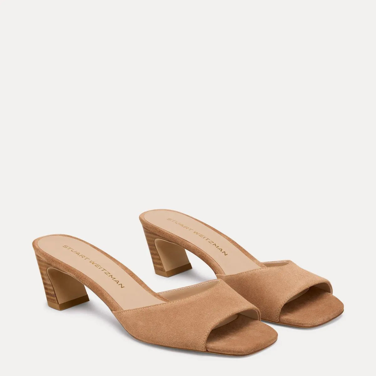 Stassi Slide Sandal 50 - Camel Suede