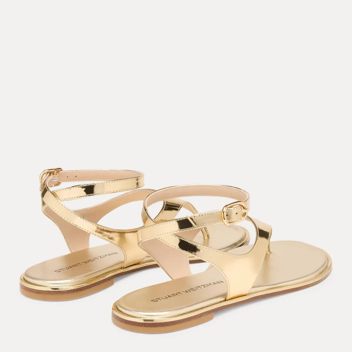 Marley Thong Sandal - Platino Gold Leather