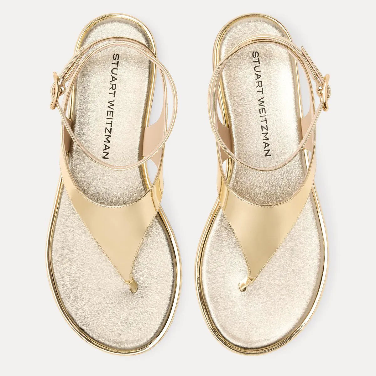 Marley Thong Sandal - Platino Gold Leather