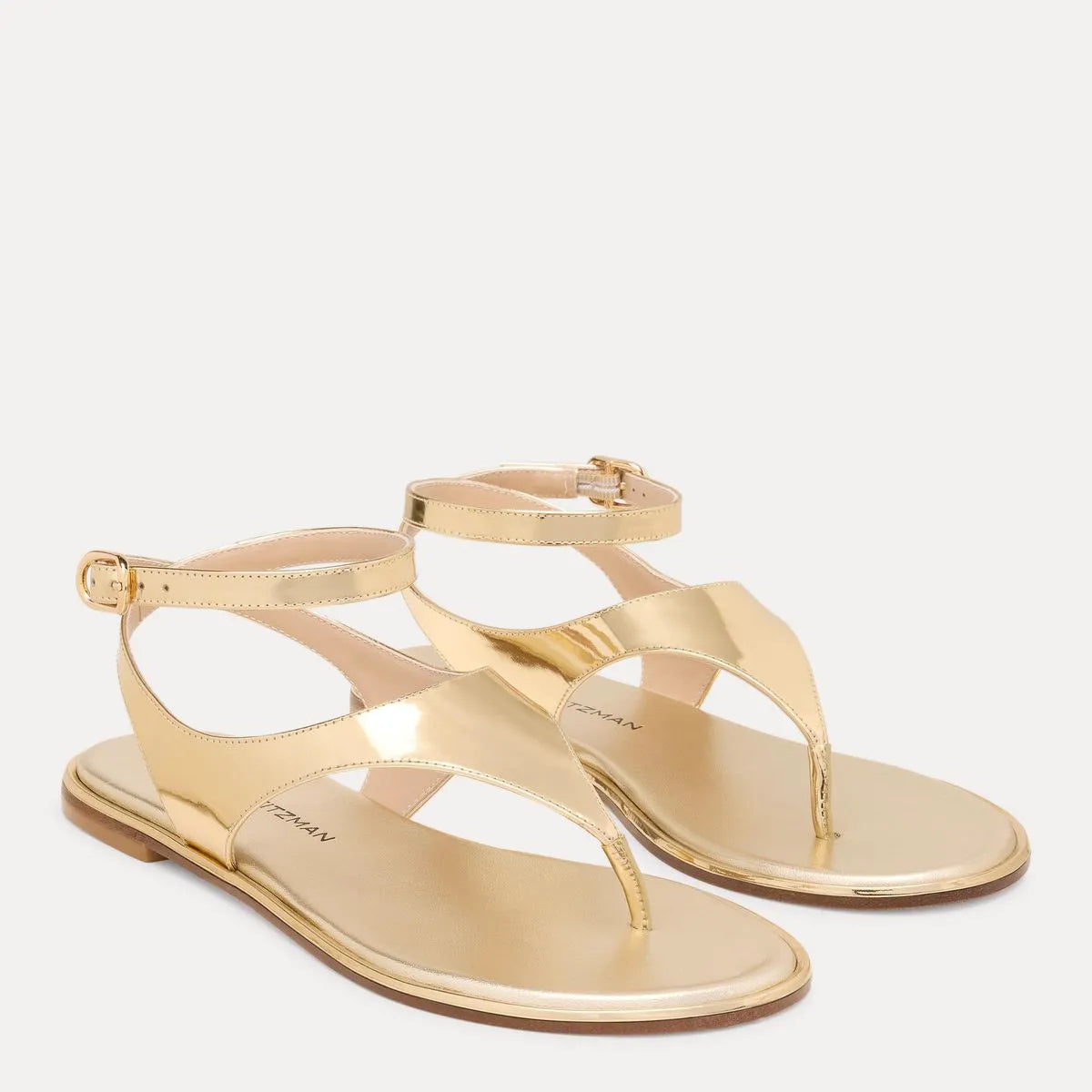 Marley Thong Sandal - Platino Gold Leather