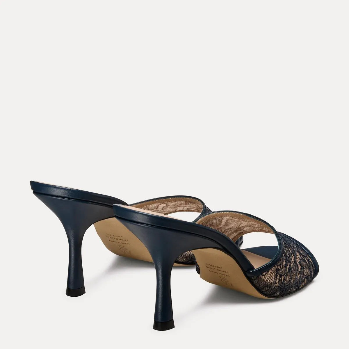 Bareitall Slide Sandal 85 - Blue Floral Mesh & Leather