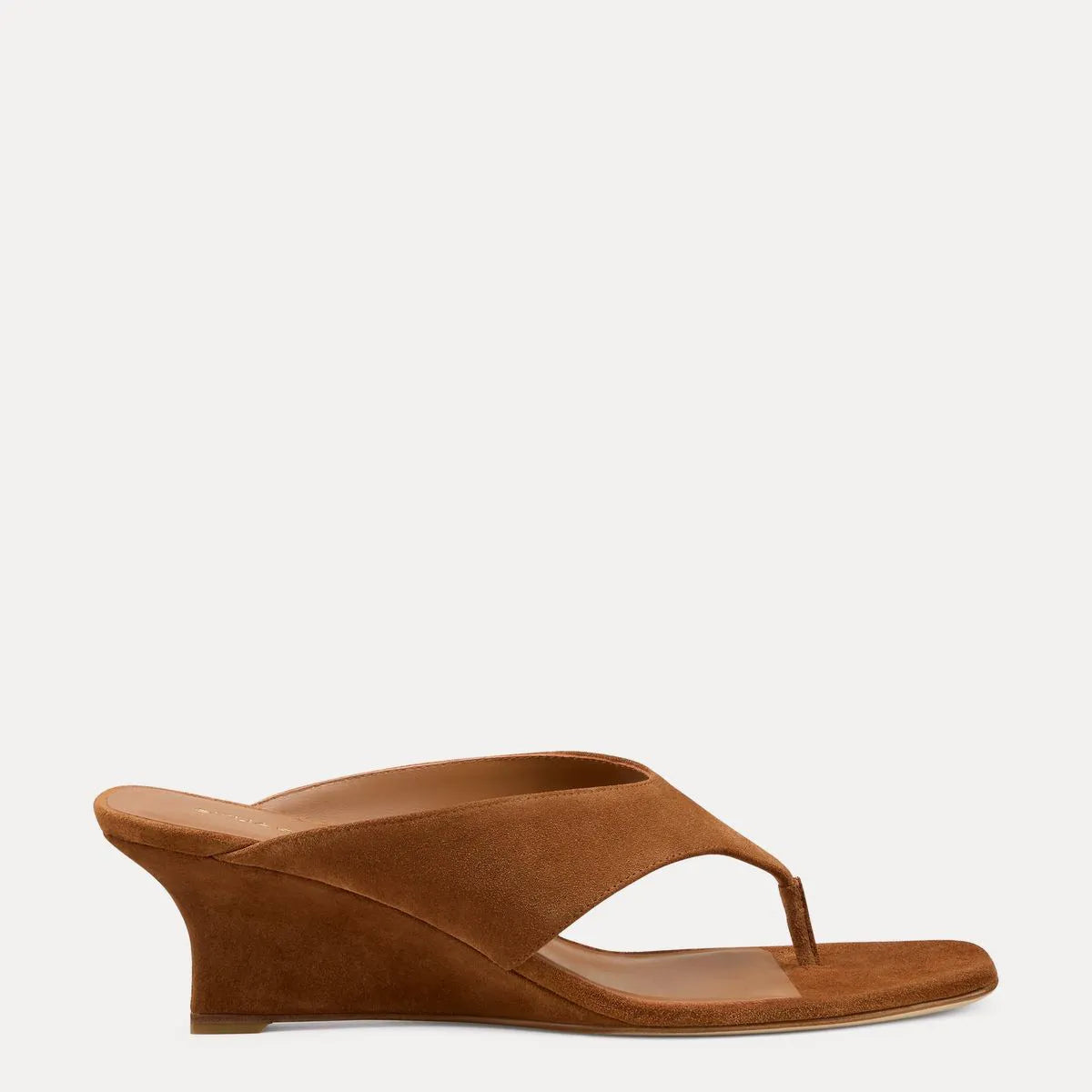 Vinnie Wedge Thong Sandal 50 - Doe Brown Suede
