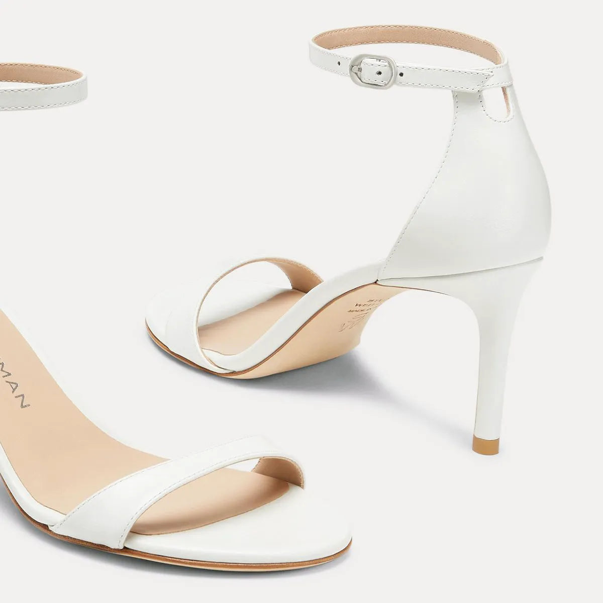 Nudist II Sandal 75 - White Leather