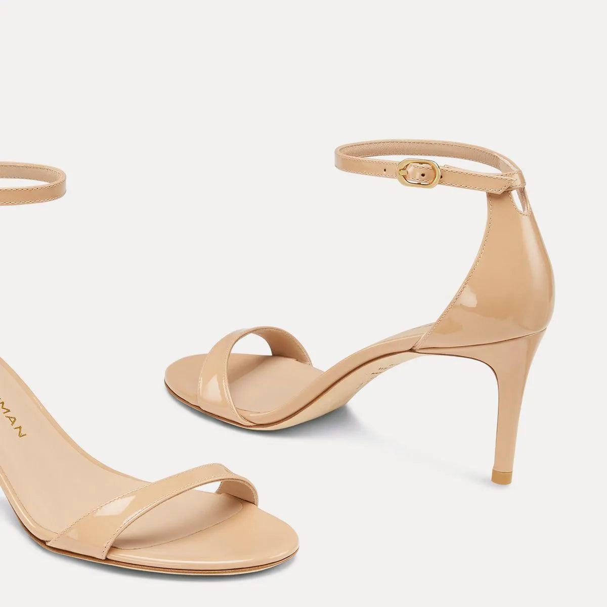 Nudist II Sandal 75 - Adobe Beige Patent Leather