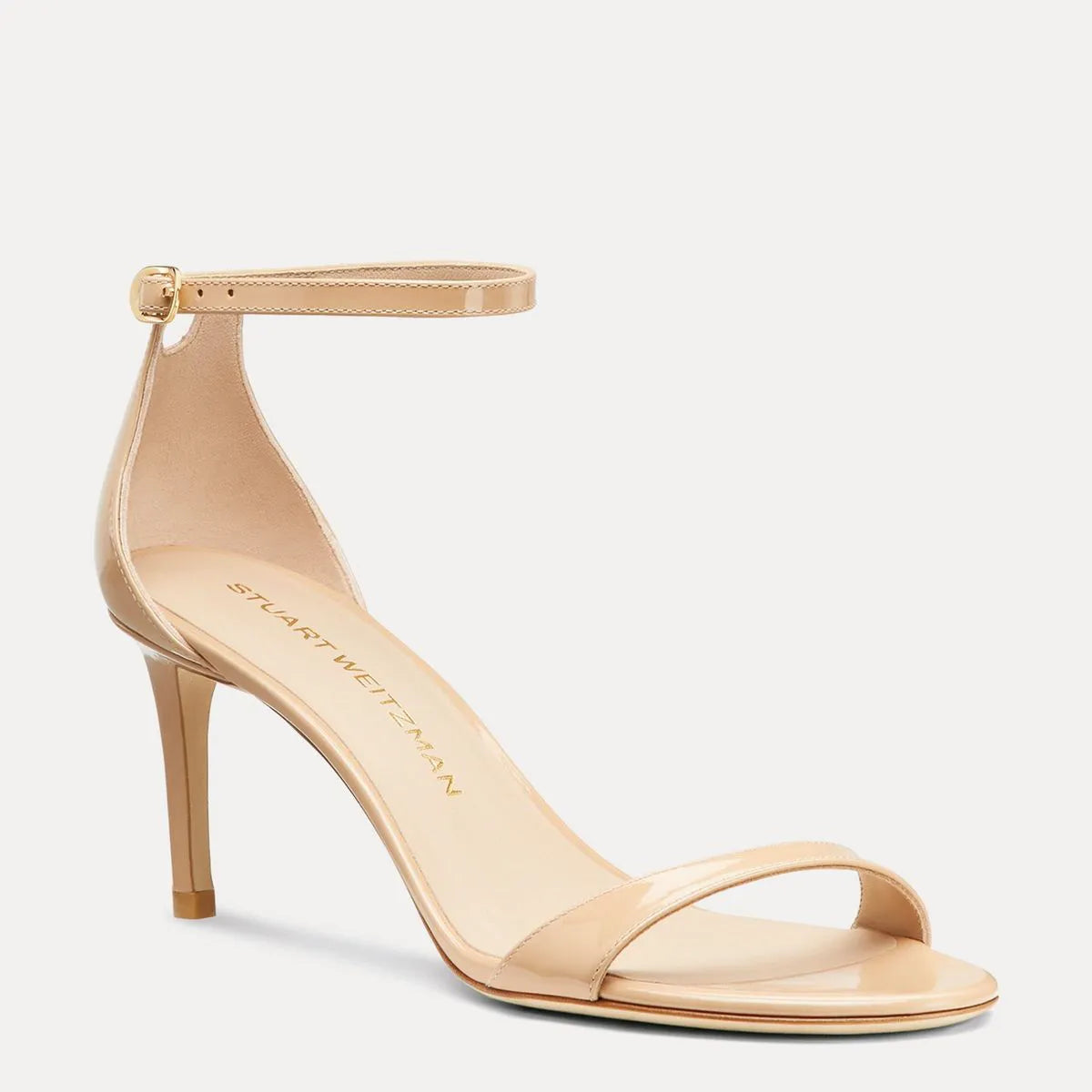 Nudist II Sandal 75 - Adobe Beige Patent Leather