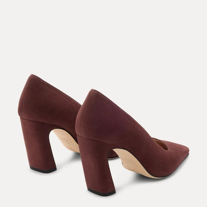 Stassi Pump 85 - Dark Oak Suede