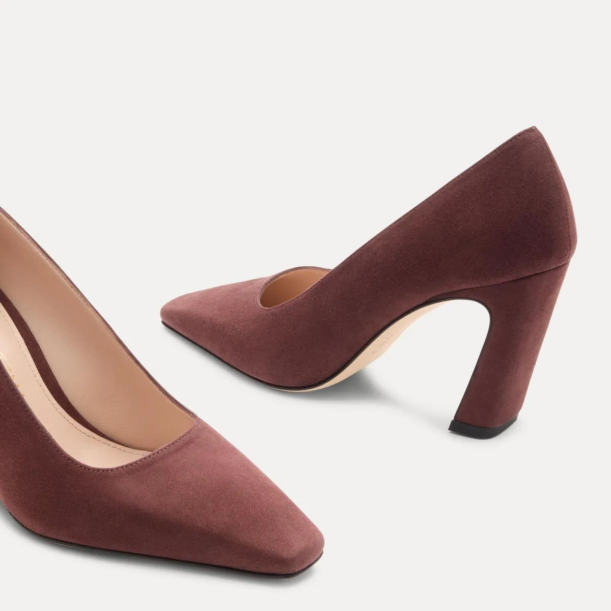 Stassi Pump 85 - Dark Oak Suede