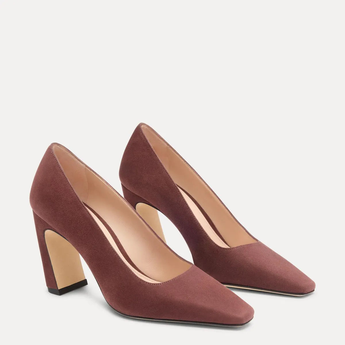 Stassi Pump 85 - Dark Oak Suede