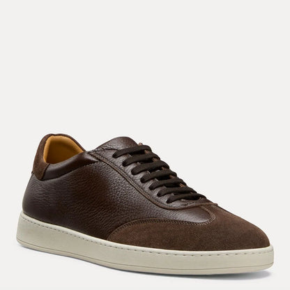 Men's Banner Sneaker - Espresso Brown Leather & Suede