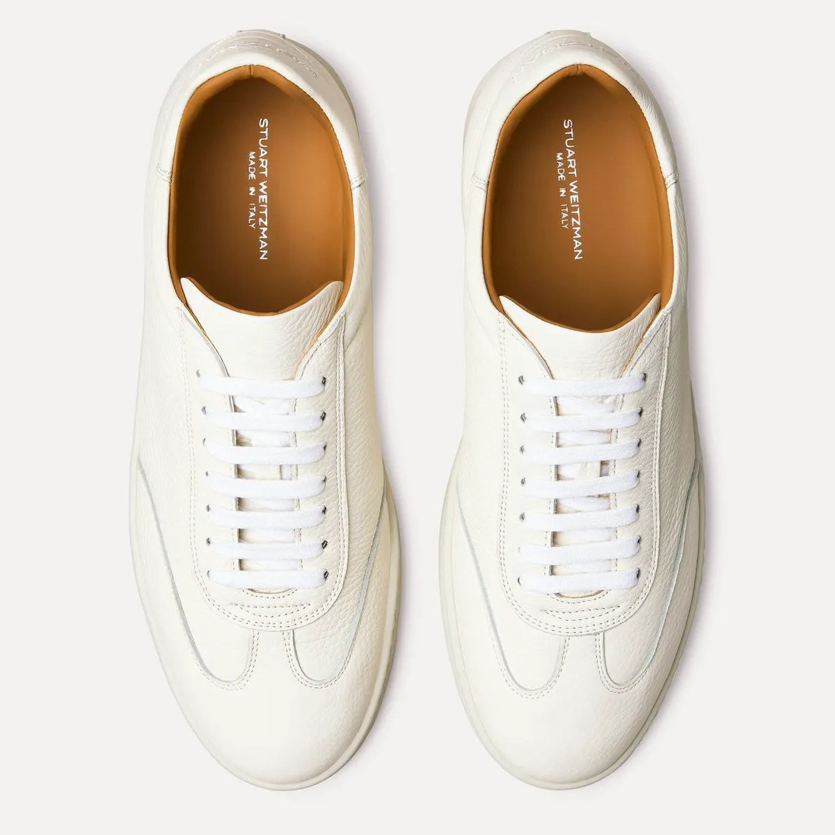 Men's Banner Sneaker - White Leather & Suede