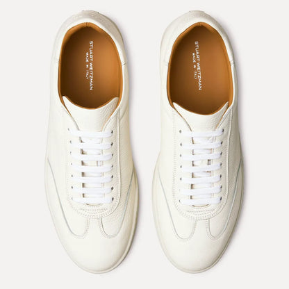 Men's Banner Sneaker - White Leather & Suede