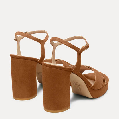 Dayna Platform Sandal 110 - Bridle Brown Suede