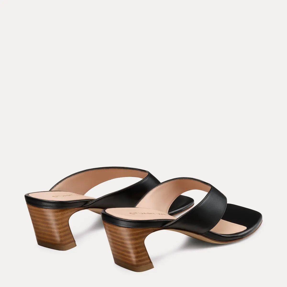 Stassi Thong Sandal 50 - Black Leather