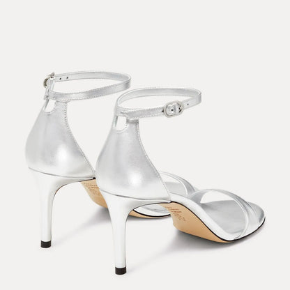 Nudist II Sandal 75 - Silver Leather