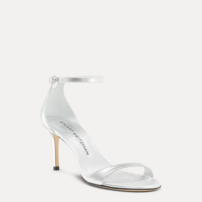 Nudist II Sandal 75 - Silver Leather