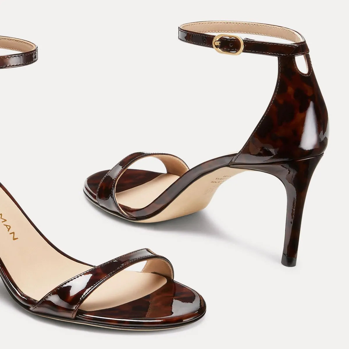 Nudist II Sandal 75 - Tortoise Brown Leather