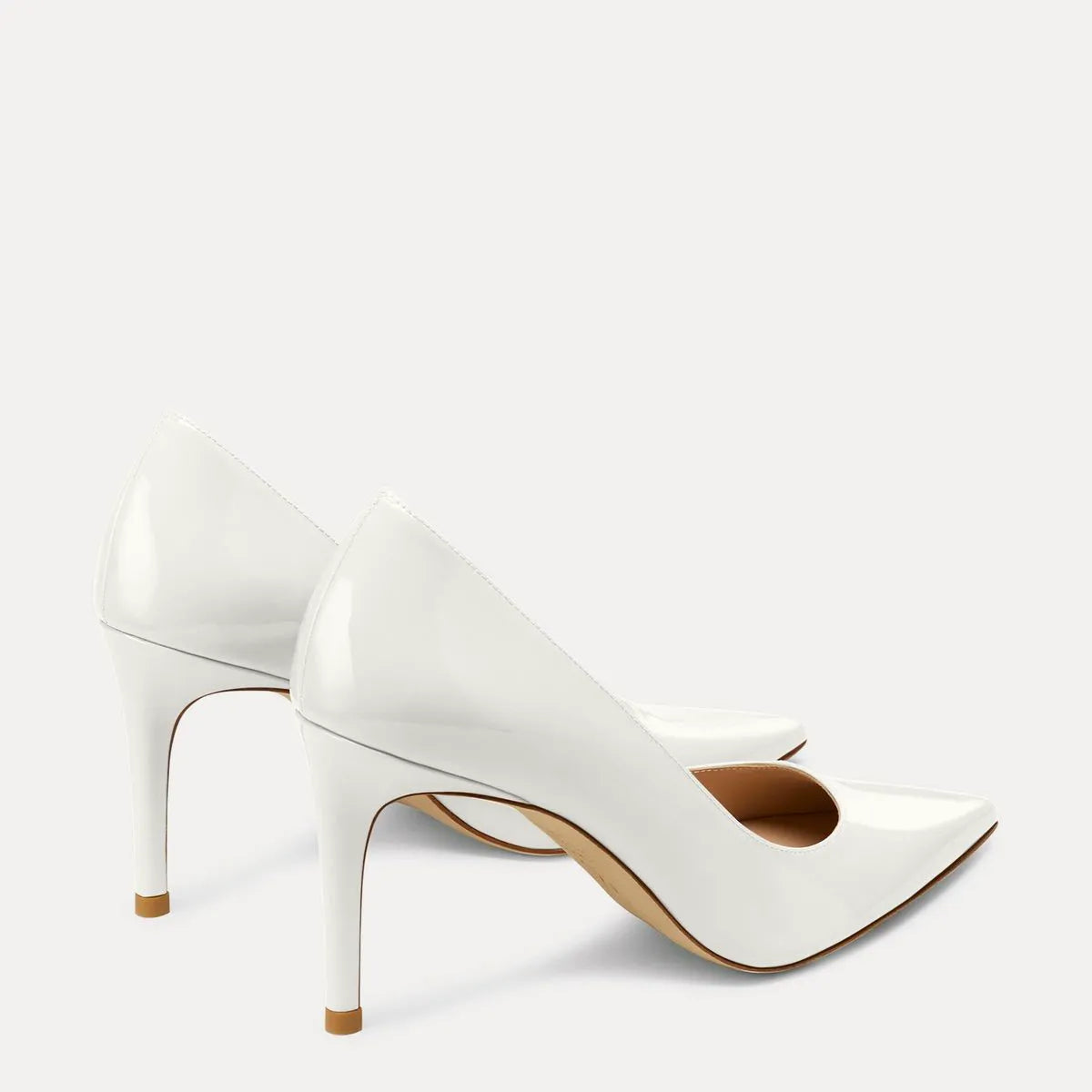 Stuart Power Pump 85 - Cream Beige Patent Leather