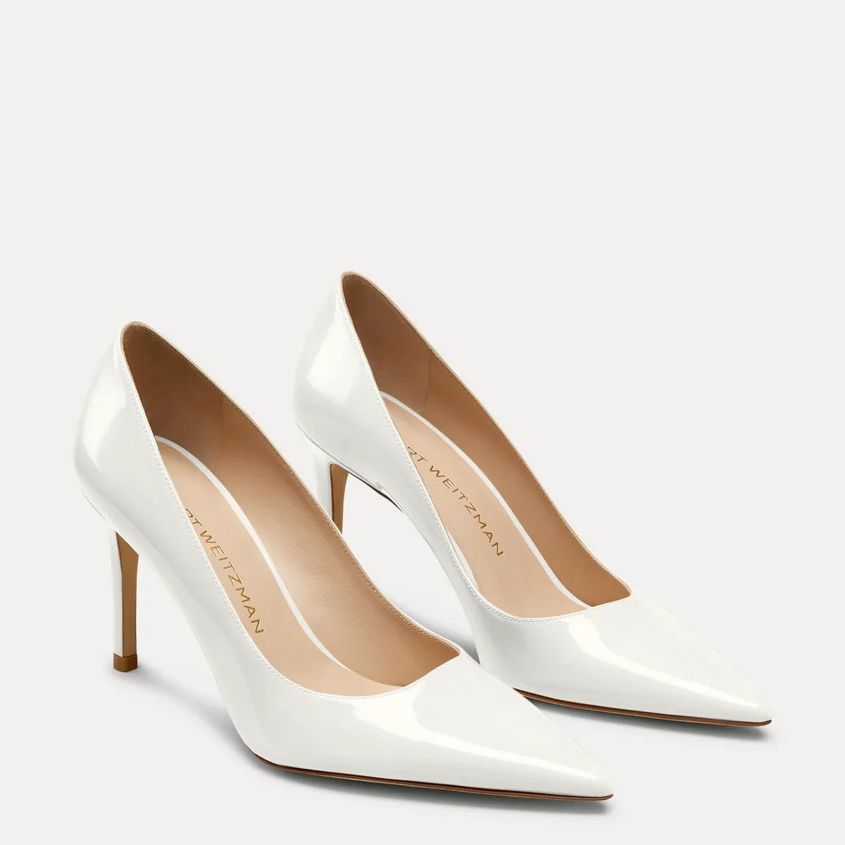 Stuart Power Pump 85 - Cream Beige Patent Leather