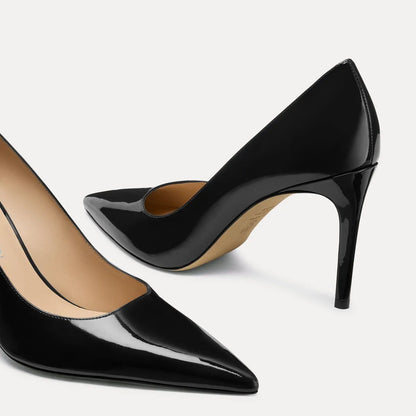 Stuart Power Pump 85 - Black Patent Leather