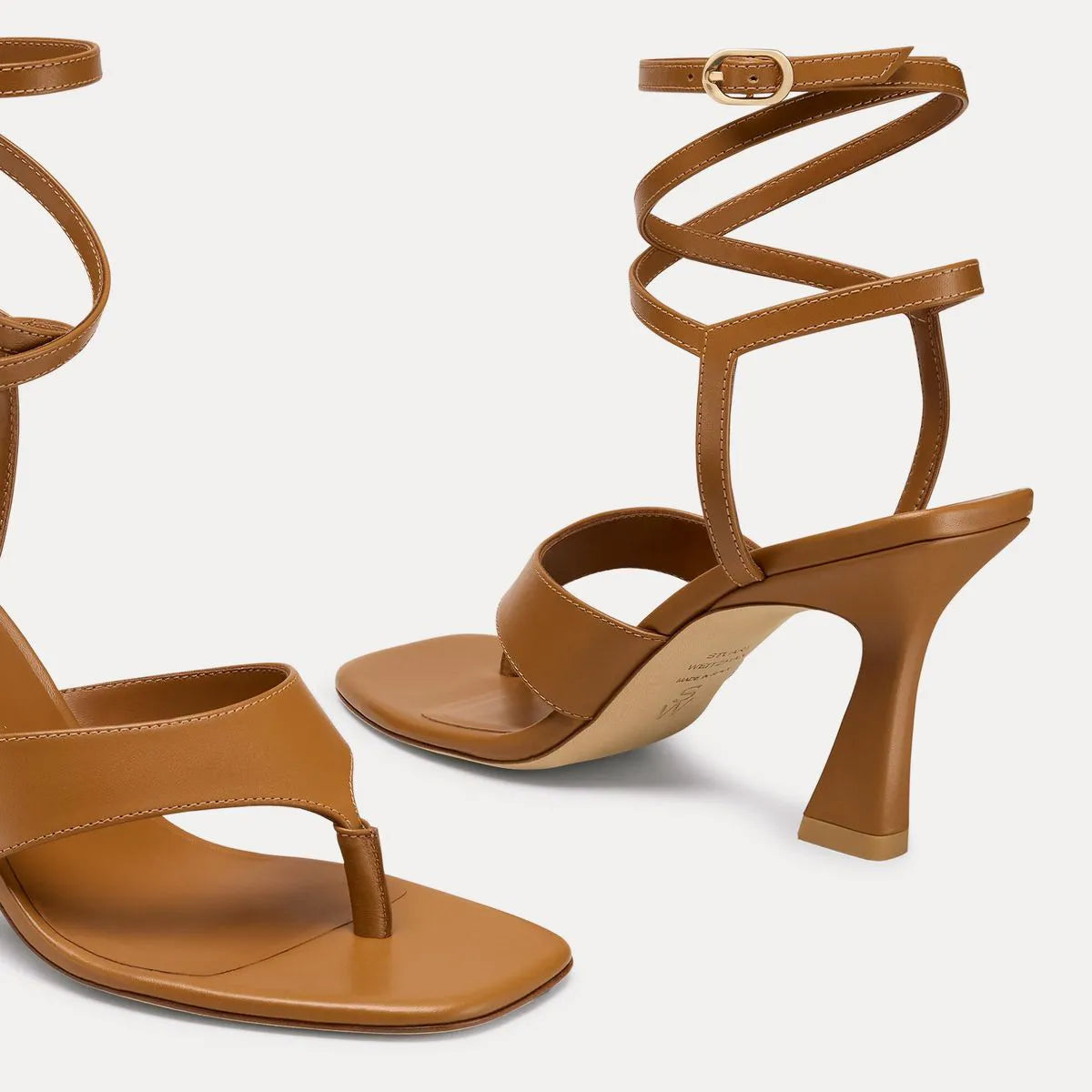 Vinnie Wrap Thong Sandal 85 - Boho Tan Leather
