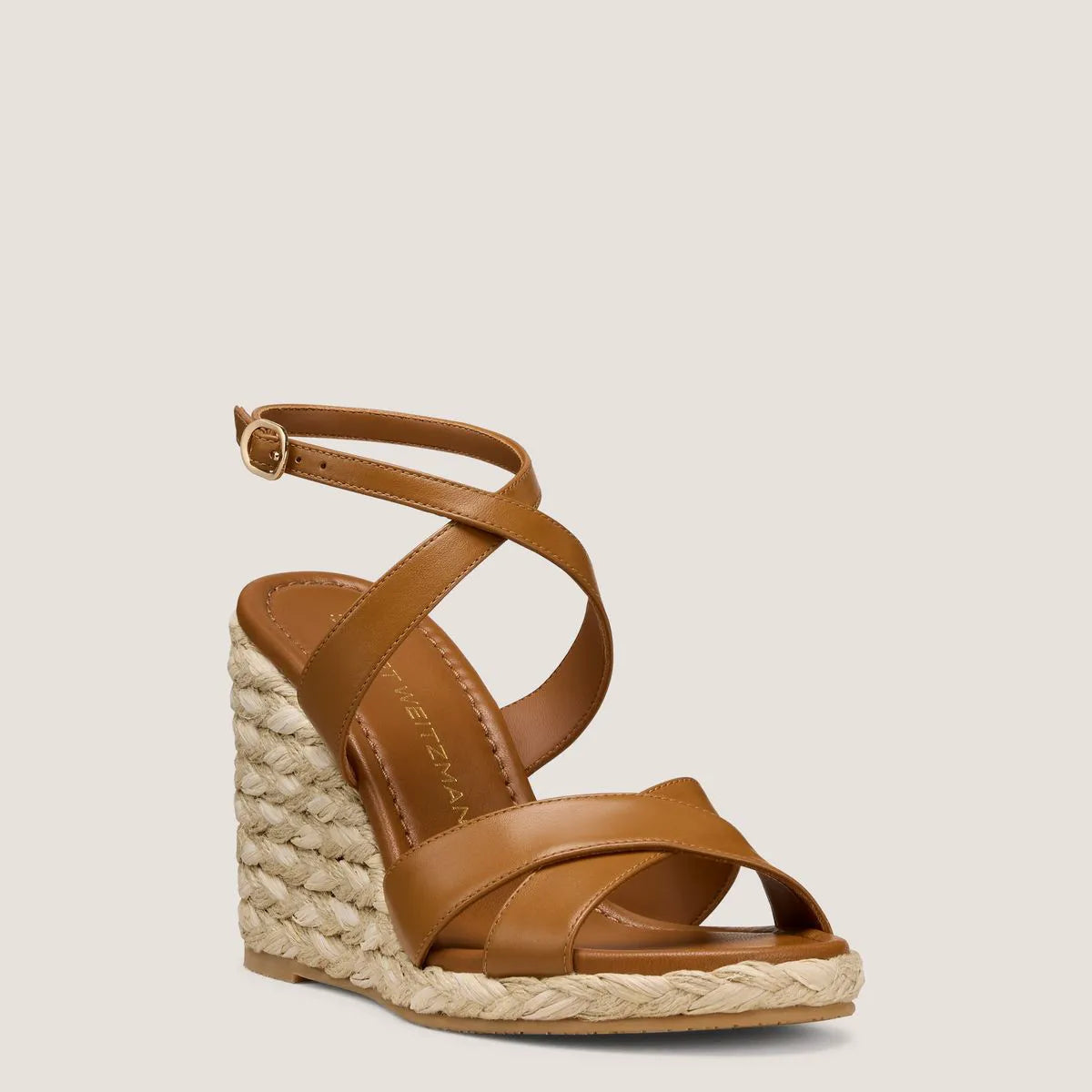 Alyssa Wedge Sandal - Boho Tan Brown Leather