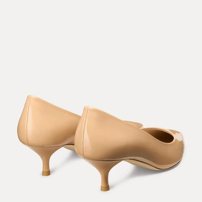 Stuart Power Pump 50 - Adobe Beige Patent Leather
