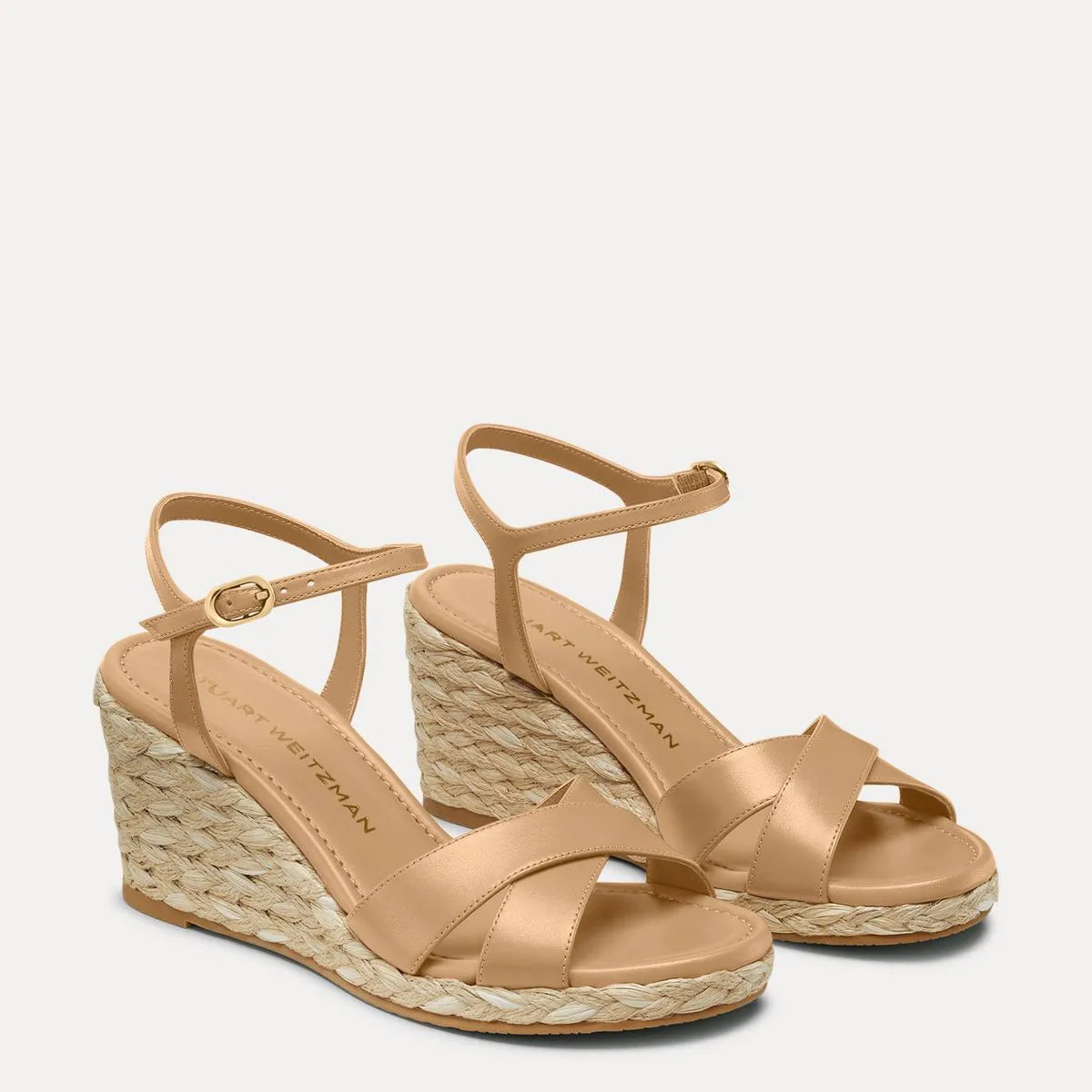 Dayna Espadrille Wedge Sandal - Adobe Beige Leather