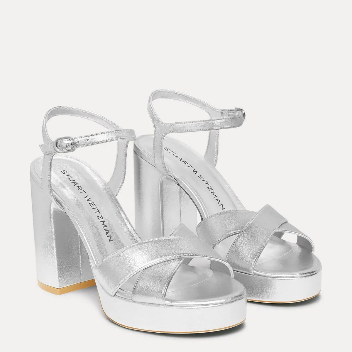 Dayna Platform Sandal 110 - Silver Leather