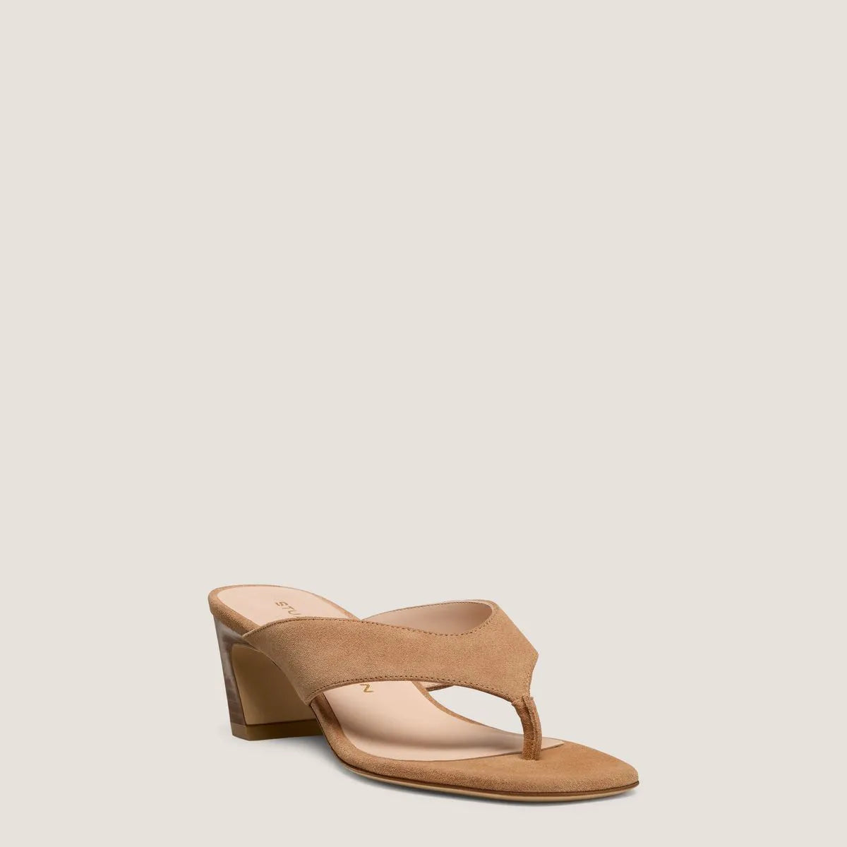 Stassi Thong Sandal 50 - New Camel Beige Suede