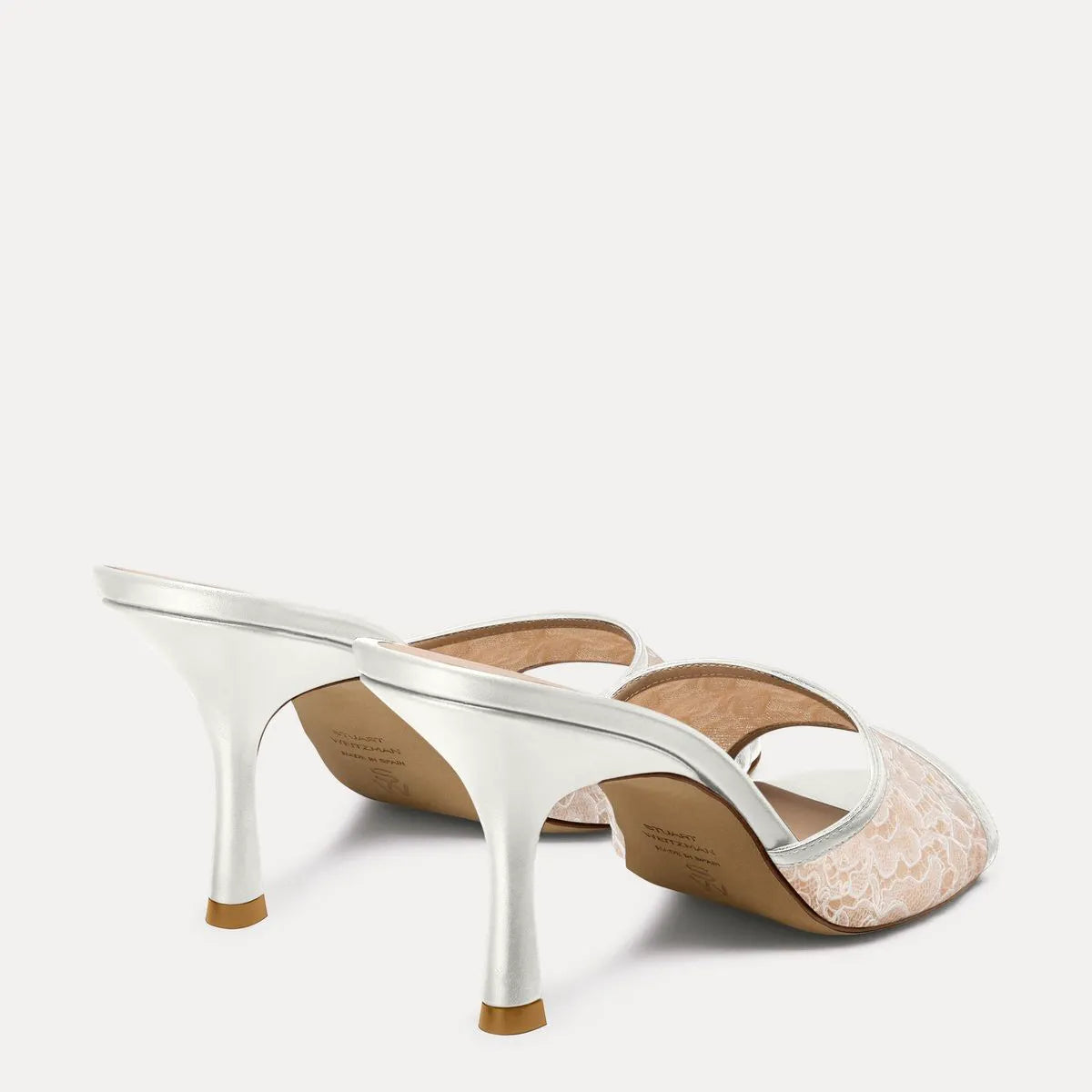 Bareitall Slide Sandal 85 - Blanco/Beige Leather