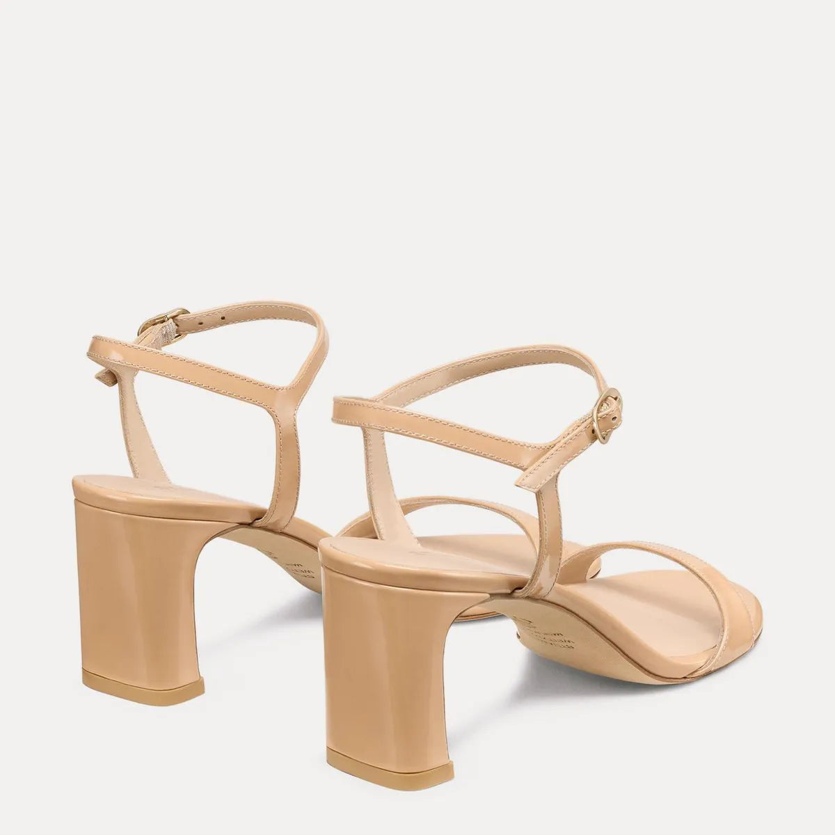 Babette Block Heel Pump 60 - Adobe Beige Patent Leather