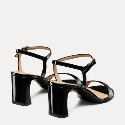 Babette Block Heel Pump 60 - Black Patent Leather