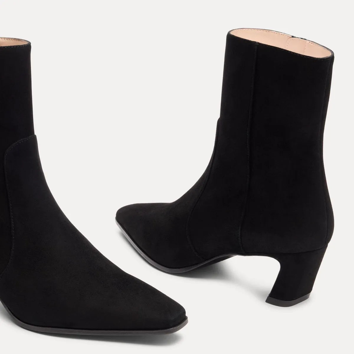 Stassi Zip Bootie 50 - Black Suede