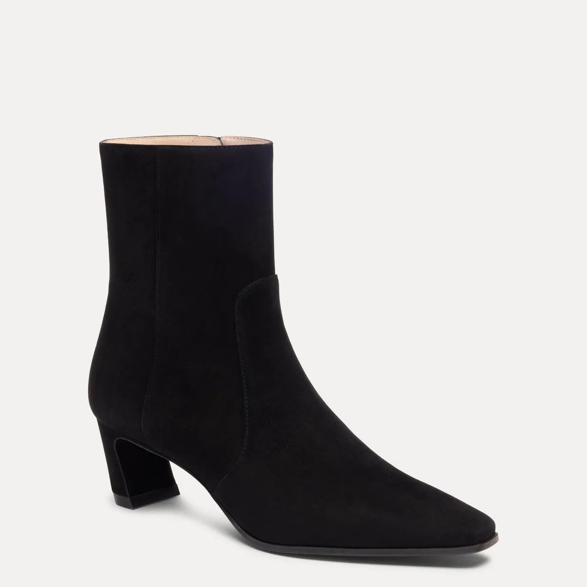 Stassi Zip Bootie 50 - Black Suede