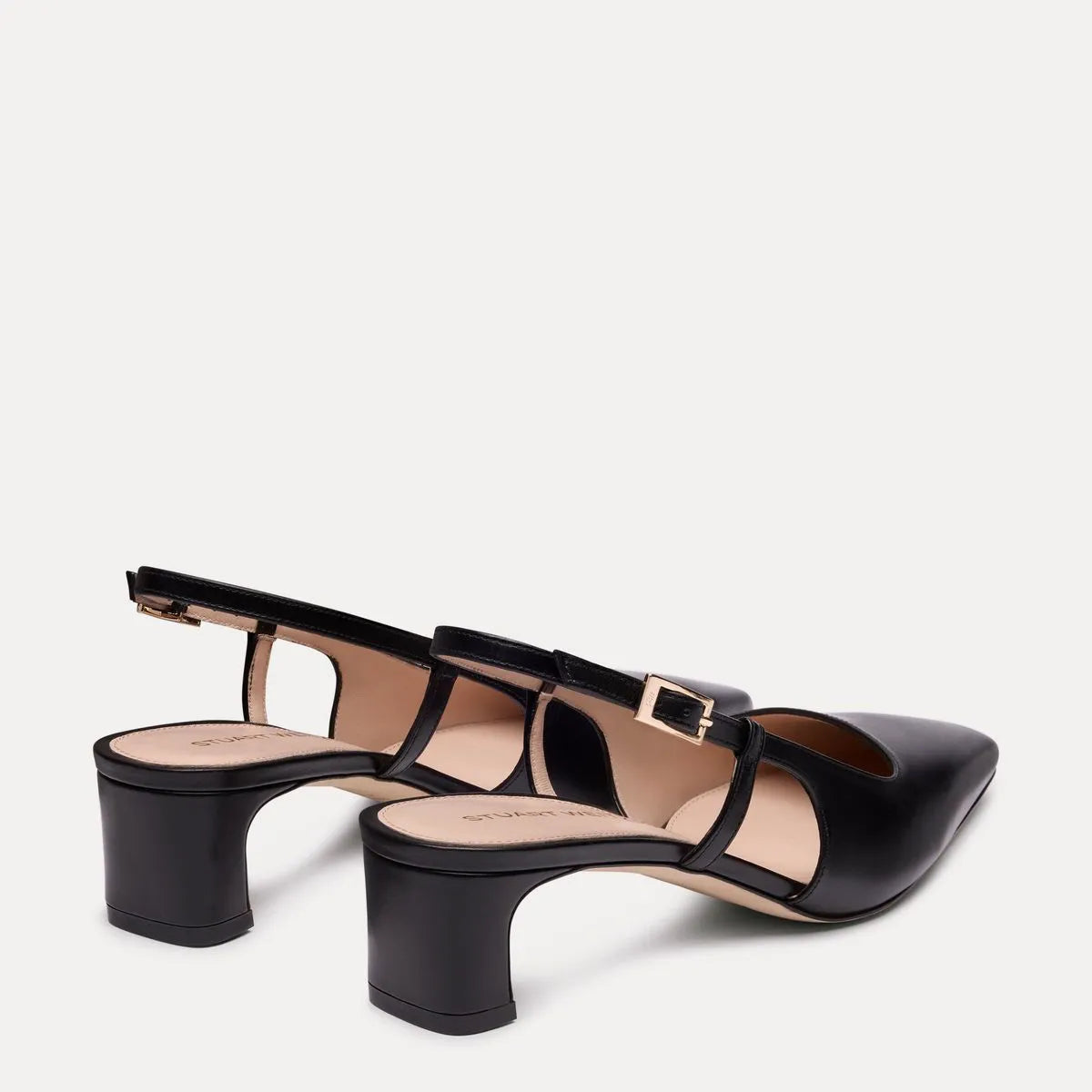 Baby Babette Slingback Pump - Black Leather